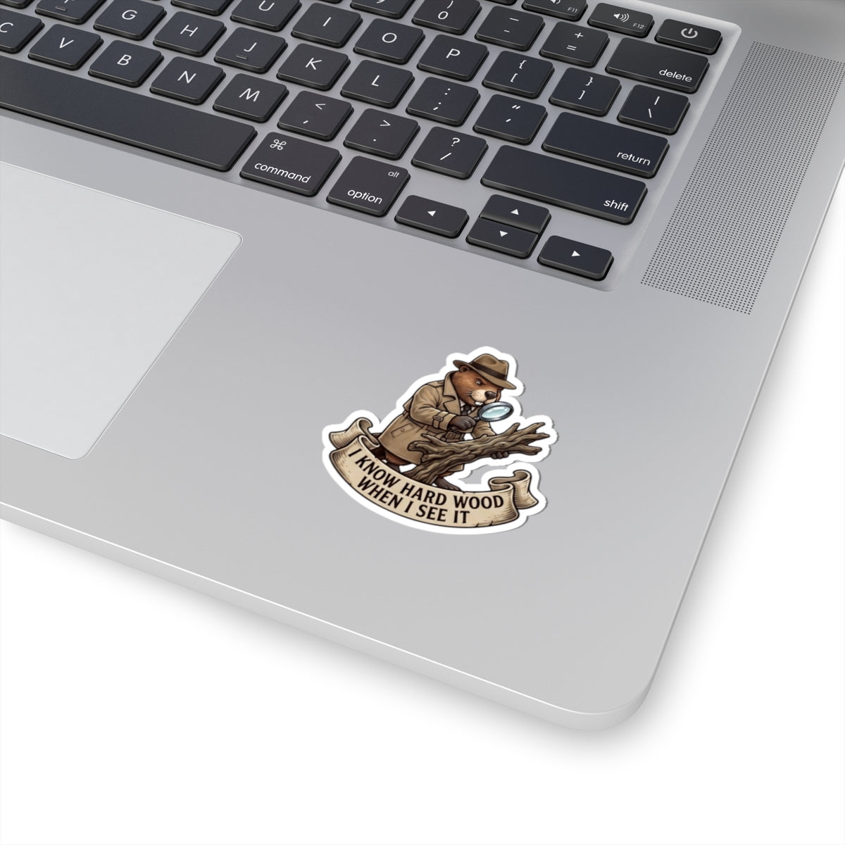 "I Know Hard Wood" Sticker — Main