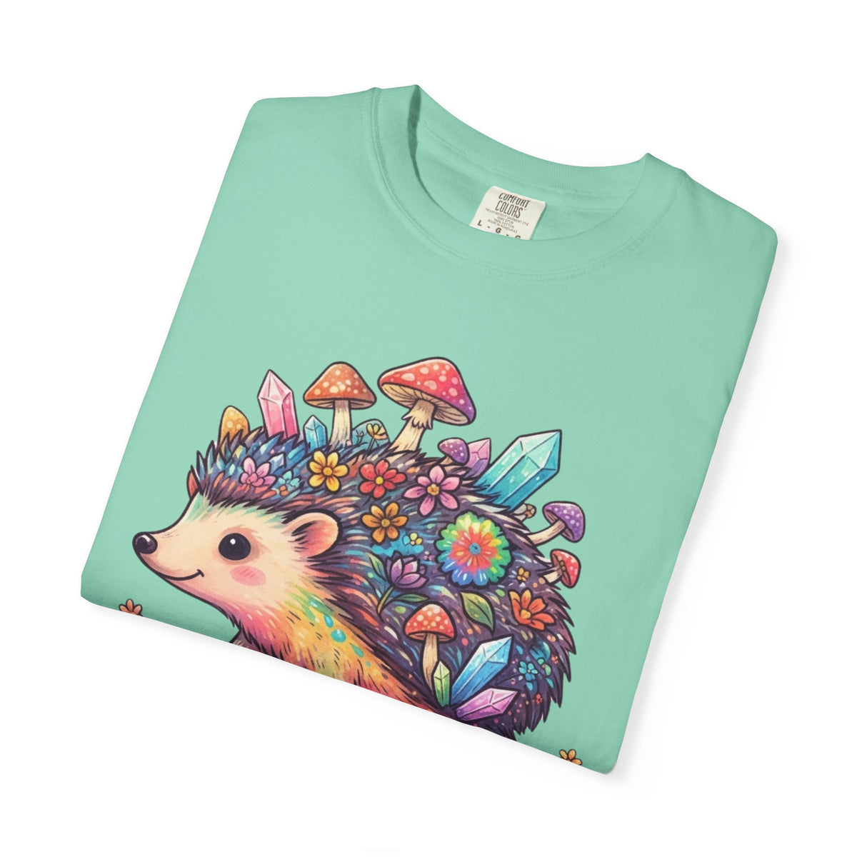 Hippy Hedgehog Unisex Garment-Dyed Tee
