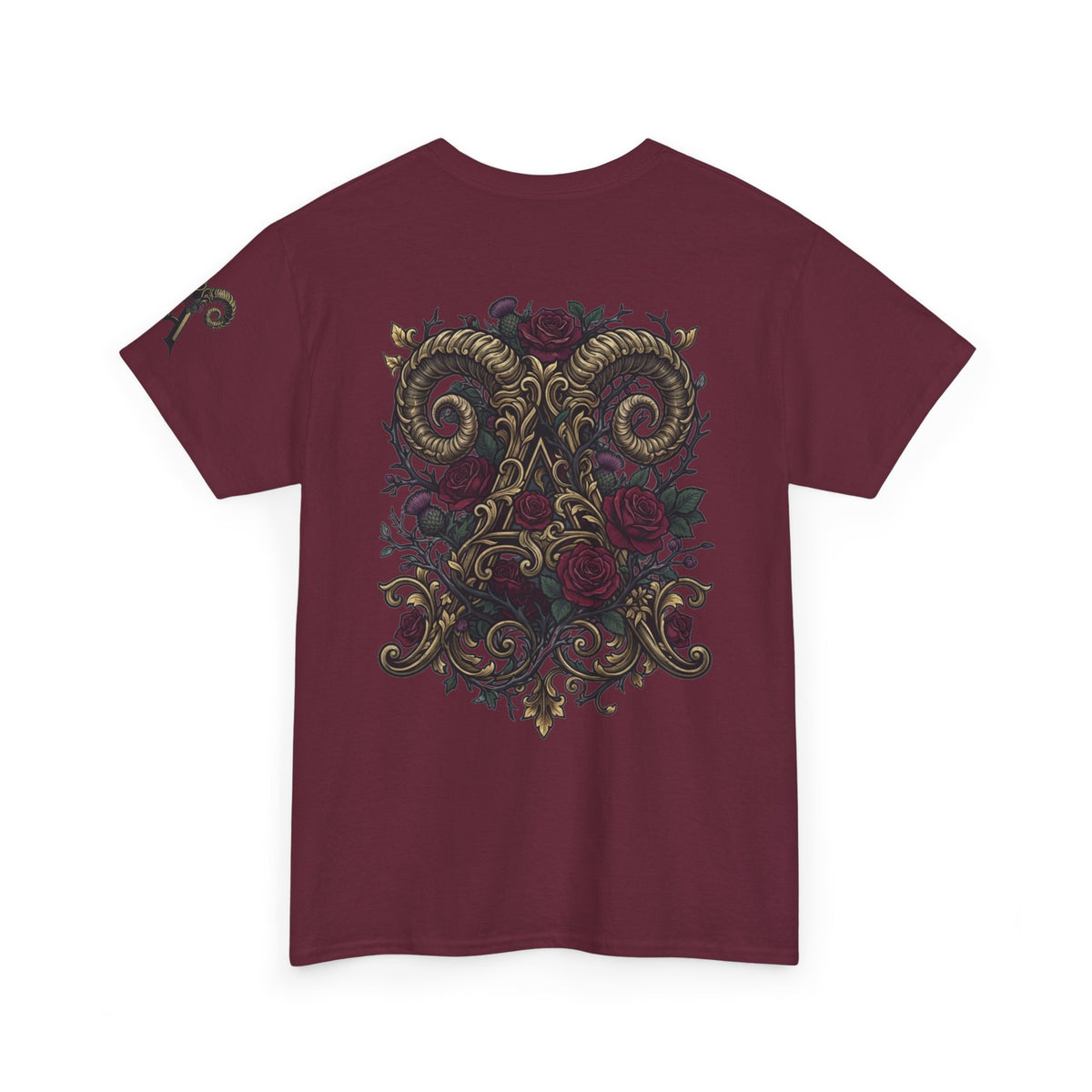 Floral Monogram Aries Premium Graphic Tee