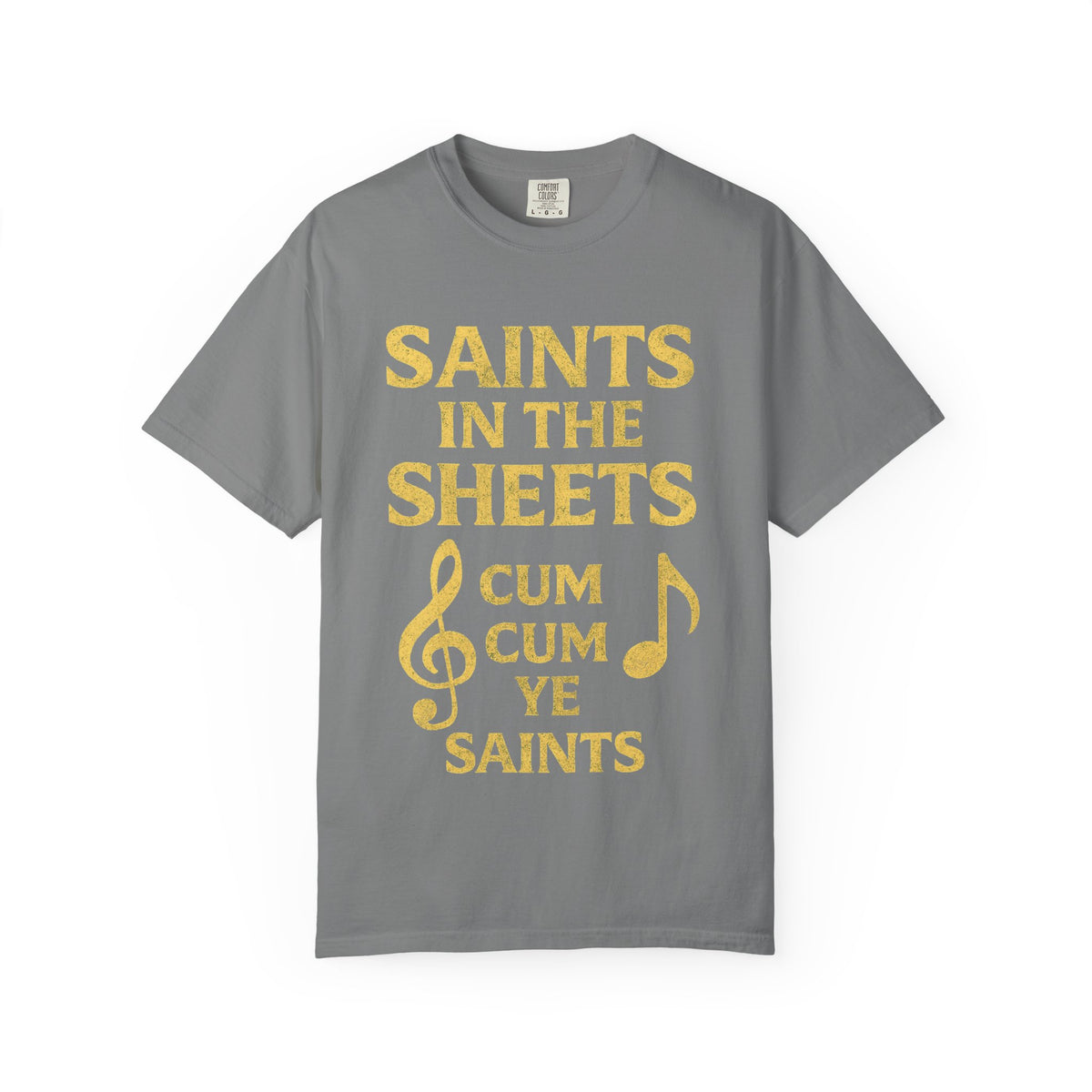 Color: Grey | Saints in the Sheets T-Shirt Unisex Garment-Dyed T-shirt