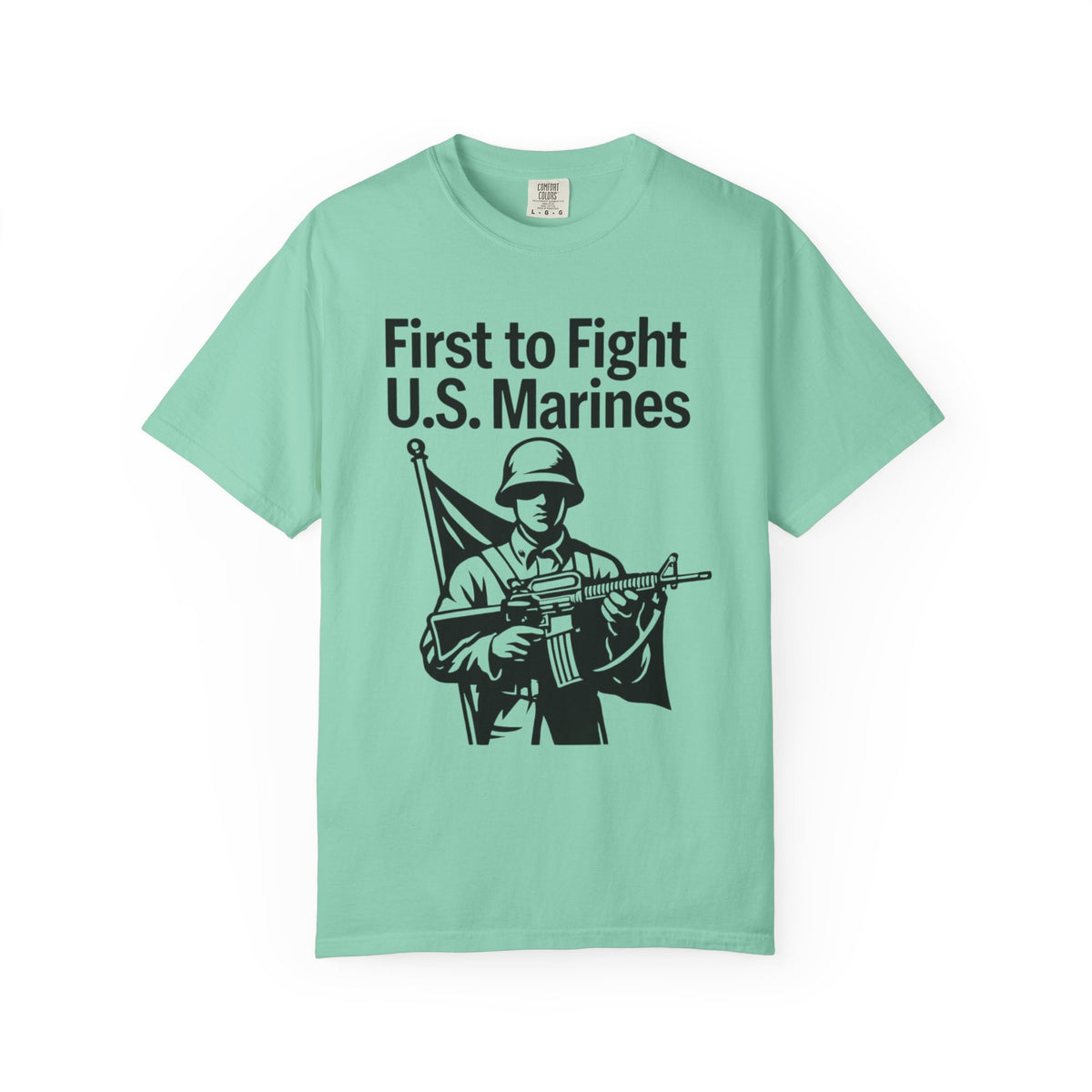 Color: Island Reef | First to Fight Unisex Garment-Dyed T-shirt