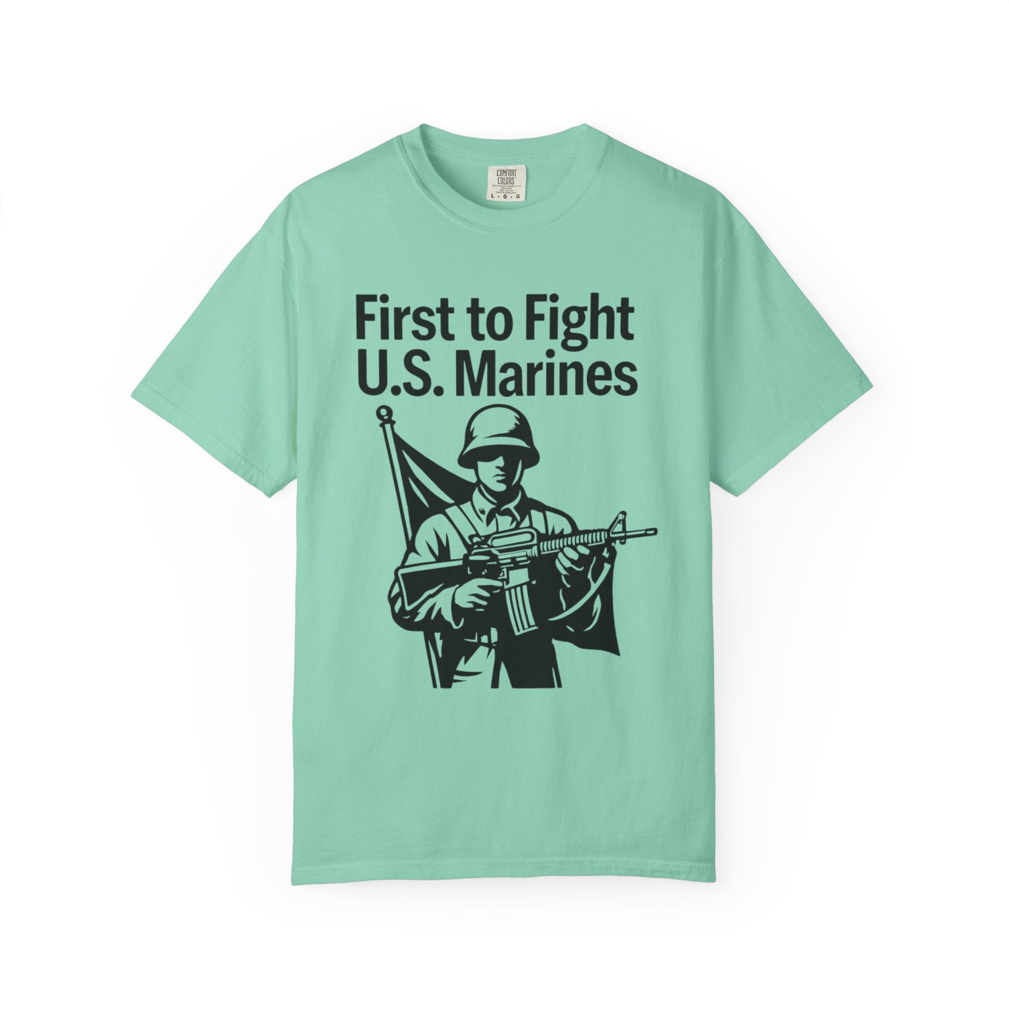 "First to Fight" Unisex Garment-Dyed T-shirt