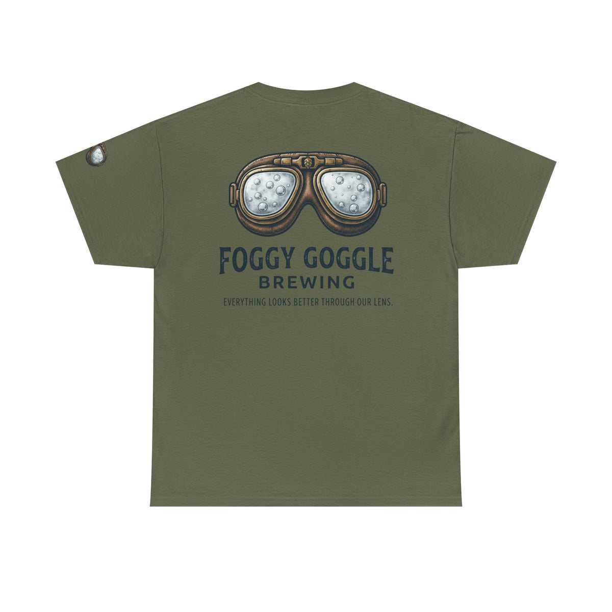 Color: Military Green | Foggy Goggle Brewing Premium Graphic Tee