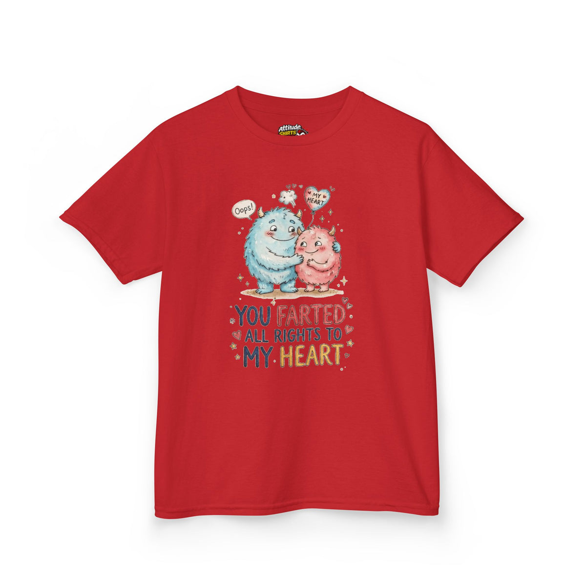 "You Farted All Rights To My Heart" Kids Tee