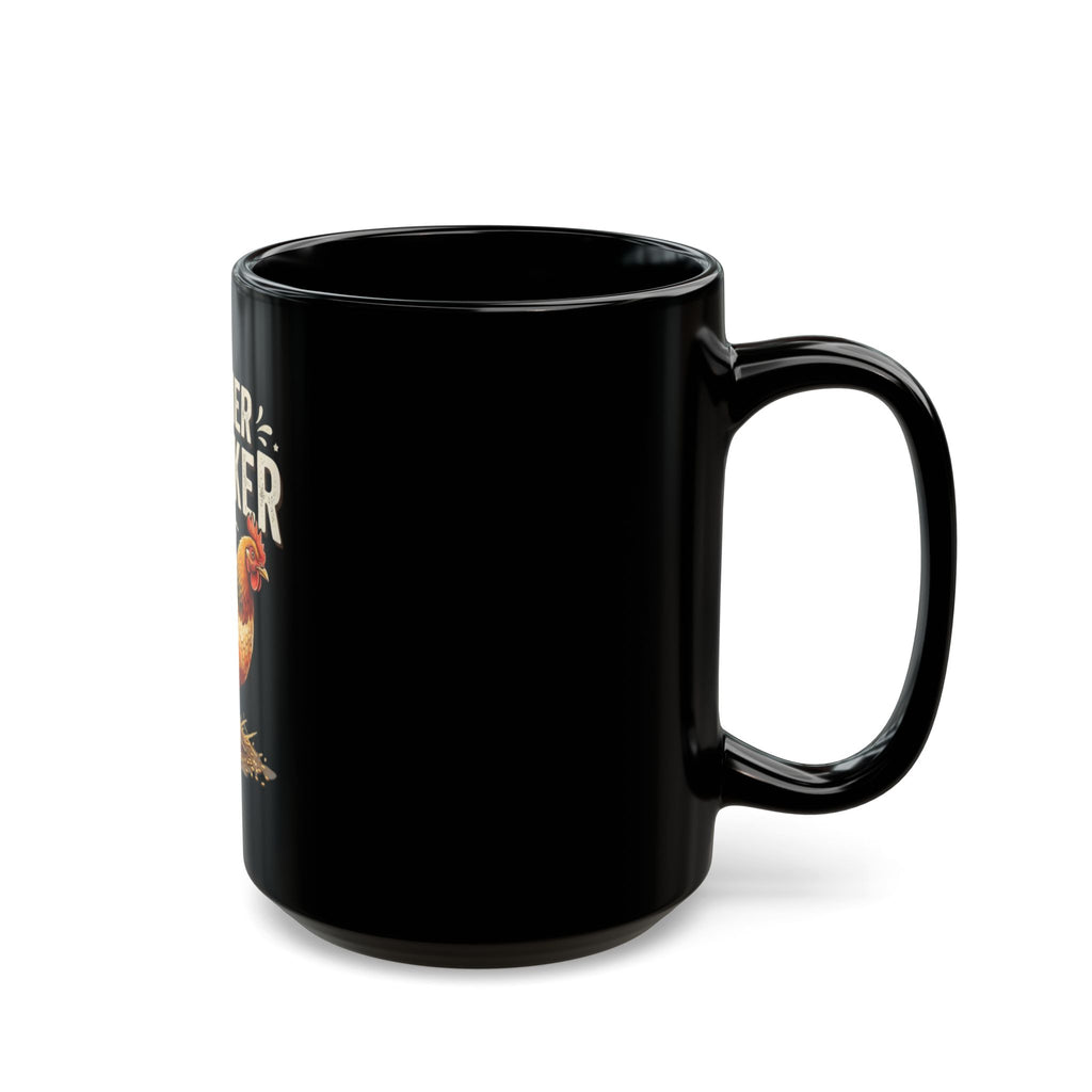 "Mother Clucker" Black Ceramic Mug