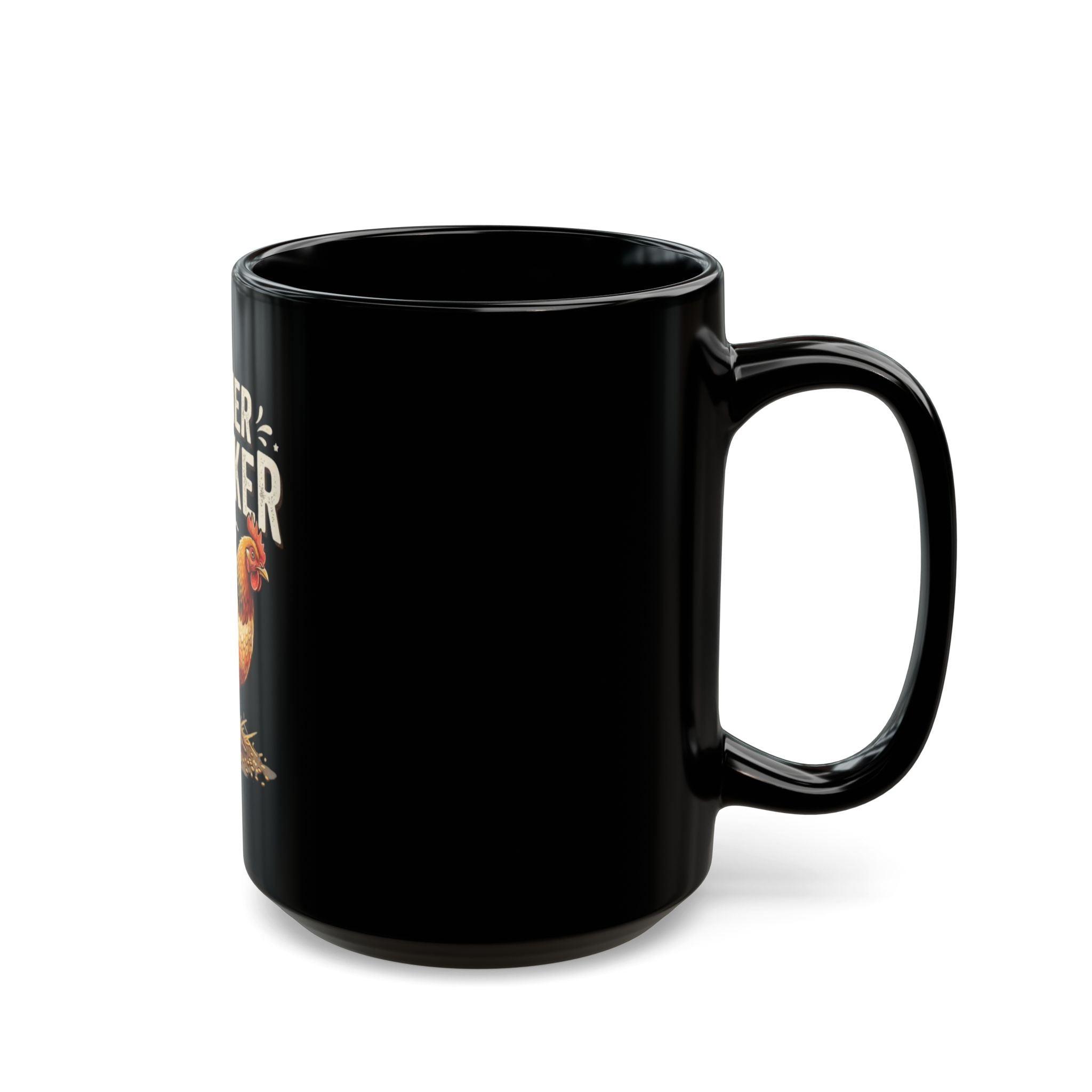 "Mother Clucker" Black Ceramic Mug