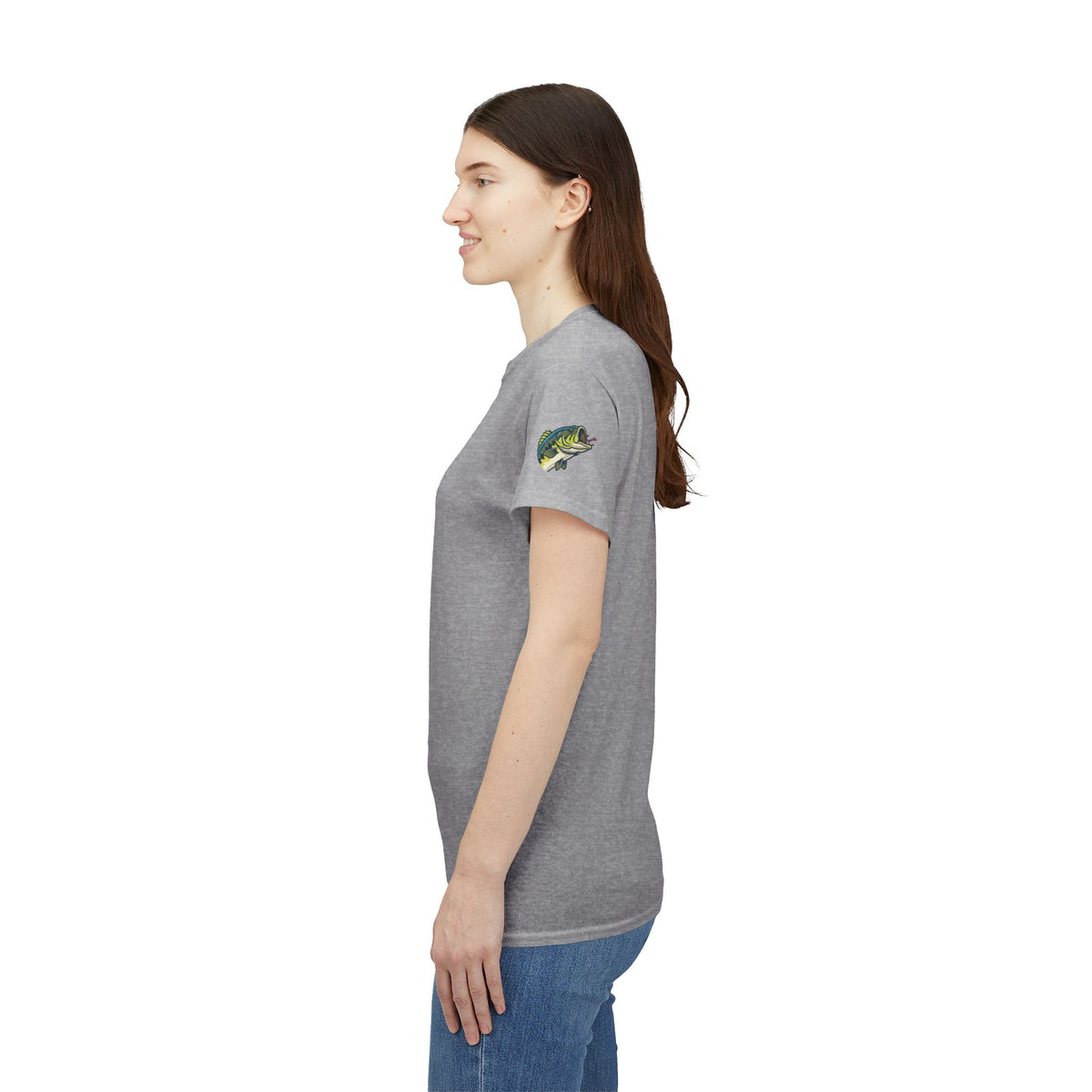 Color: Sport Grey | Jerk Until She Swallows Premium Graphic Tee