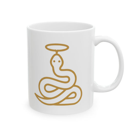 "Good Book Series Biblical Sin Squad" White Ceramic Mug — Graphic