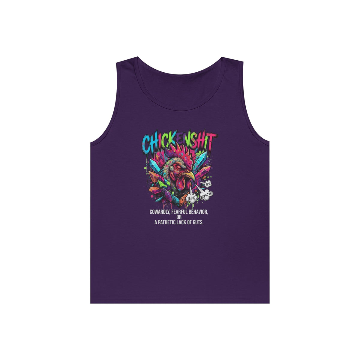 Color: Purple | Chickenshit Tank Top