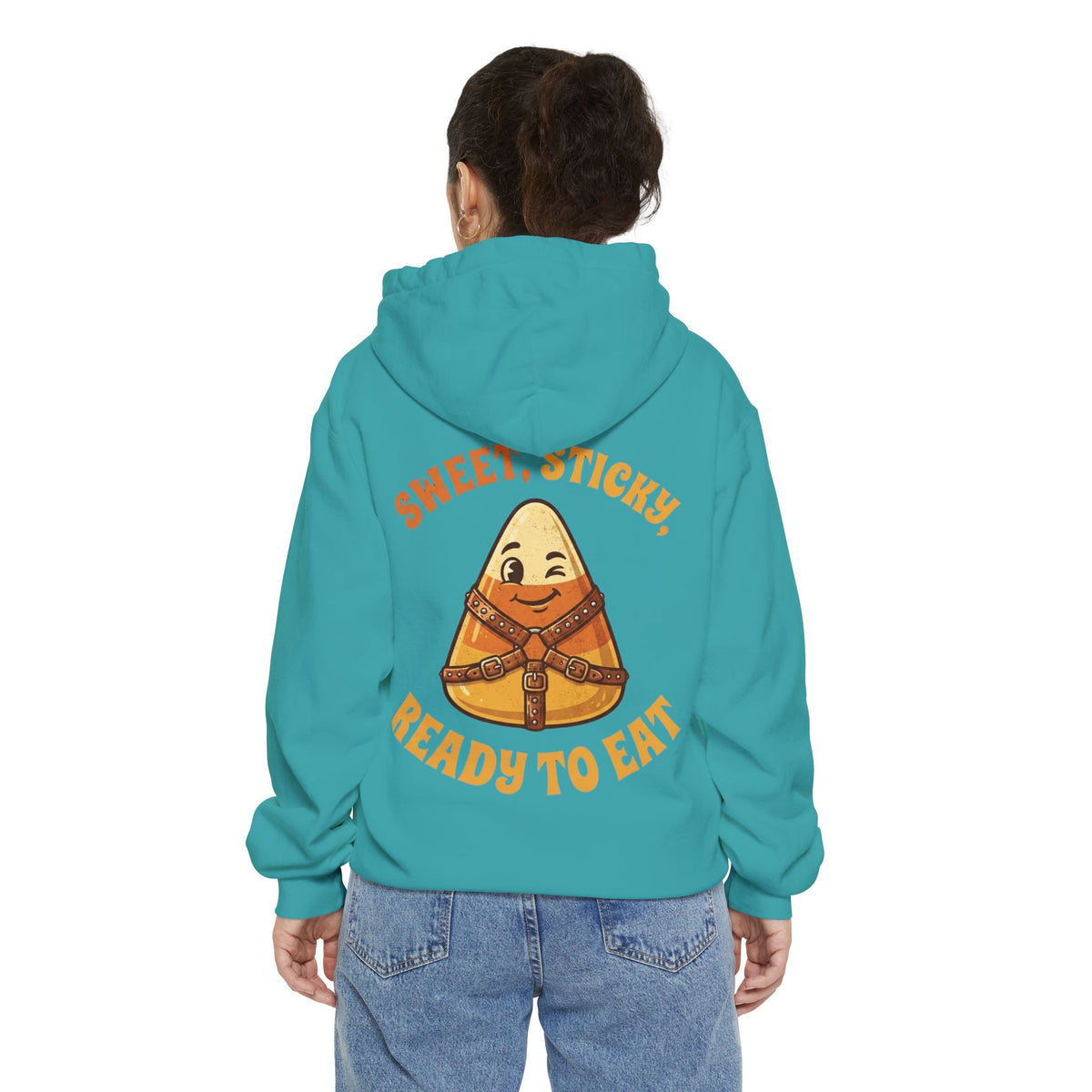 Color: Seafoam | Sweet Sticky Ready to Eat Garment-Dyed Hoodie