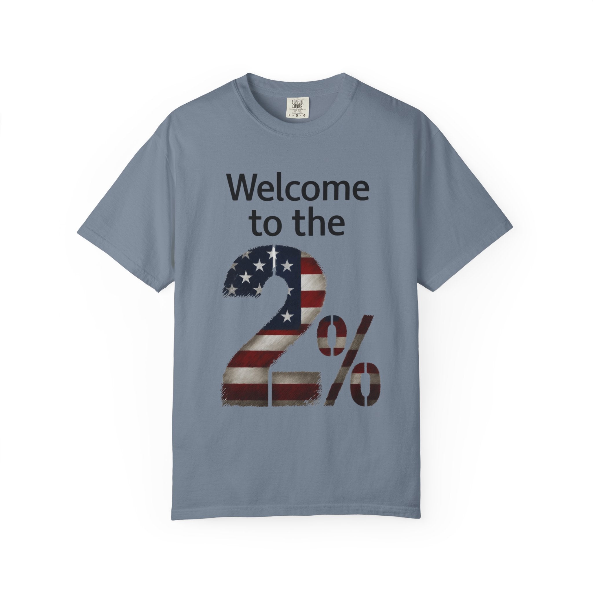 "Two Percent" Unisex Garment-Dyed T-shirt