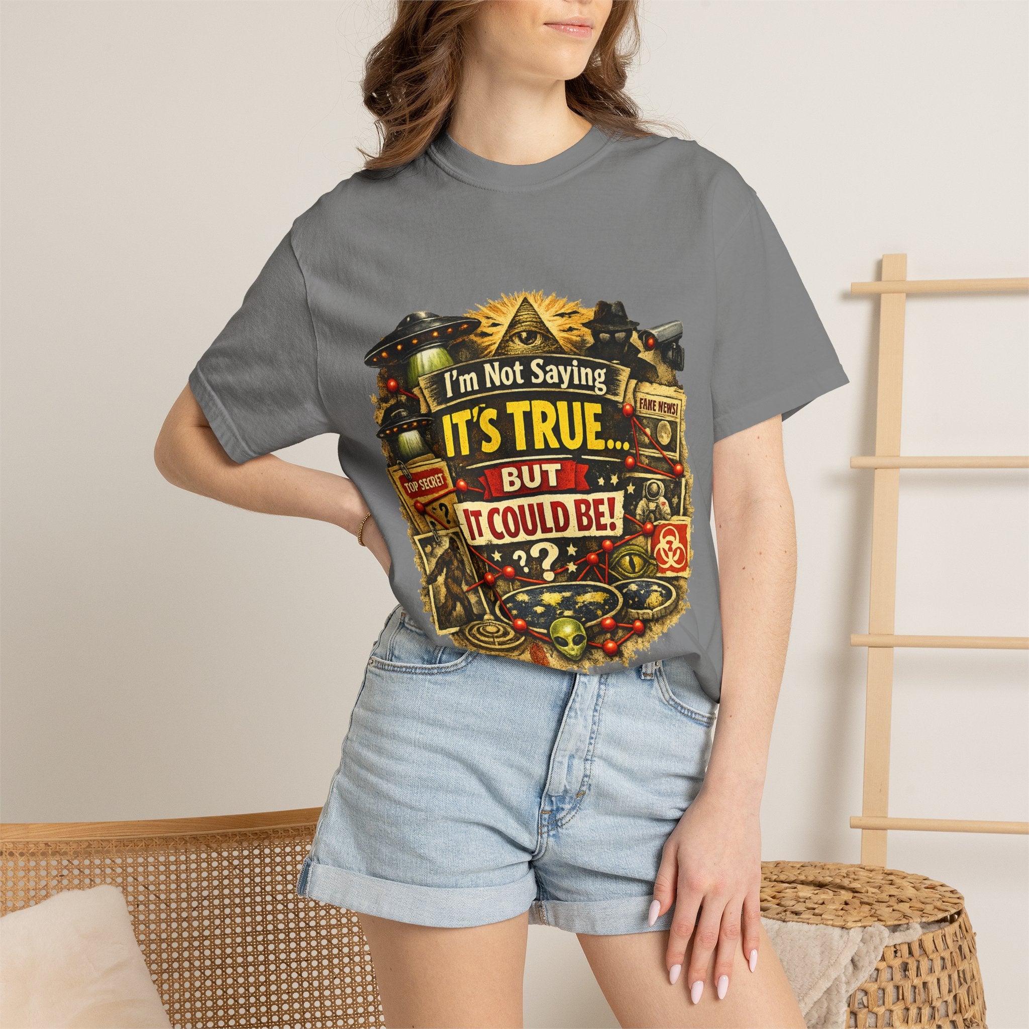 Just Sayin' Plausible Deniability Tee | Garment-Dyed Tee — AttitudeShirts