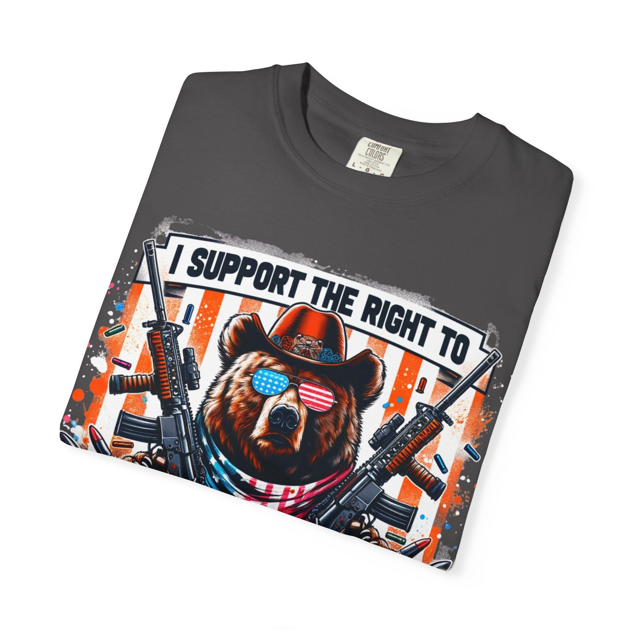 "The Right to Arm Bears" Unisex Garment-Dyed T-shirt