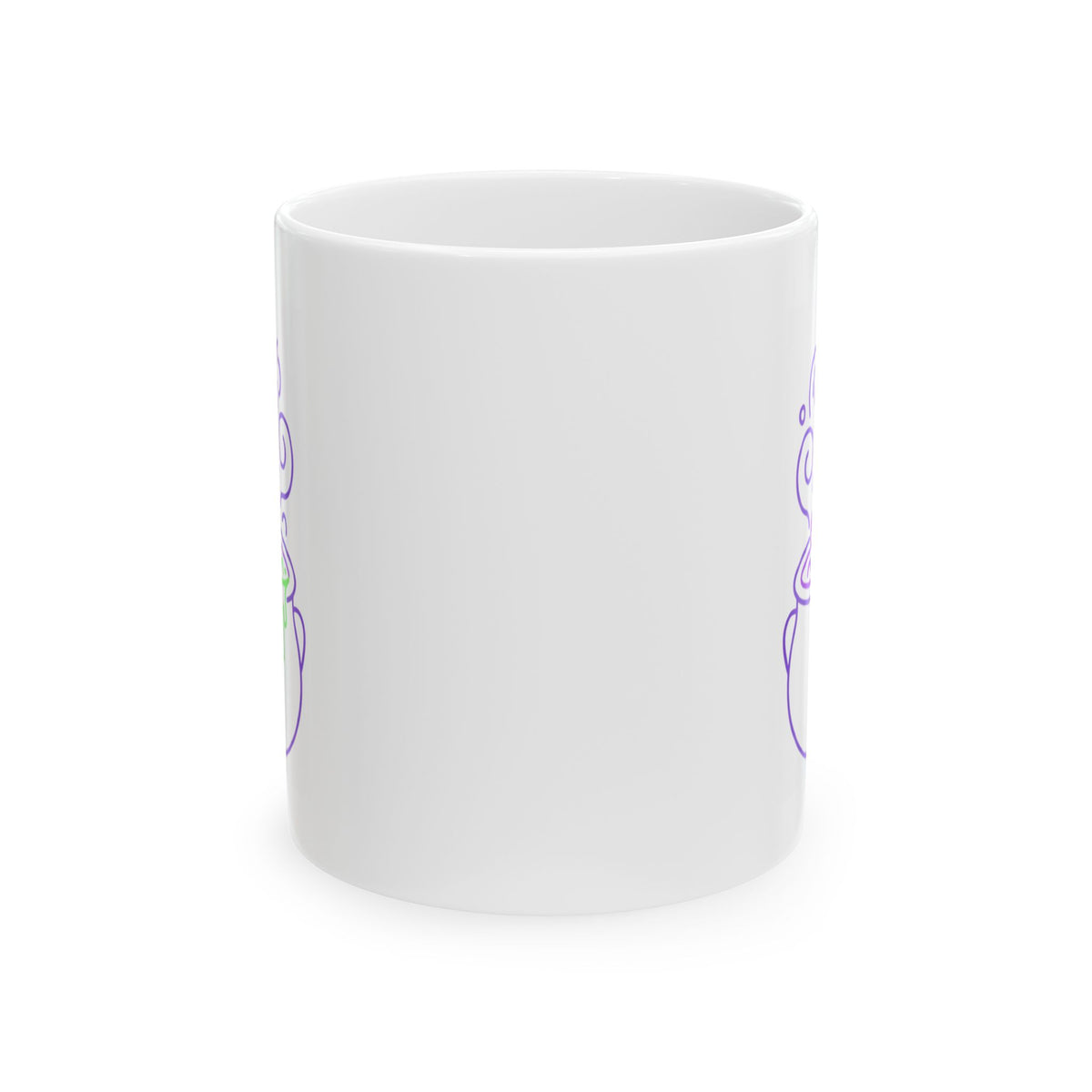 "Ride The Handle, Stir The Pot" White Ceramic Mug — Graphic