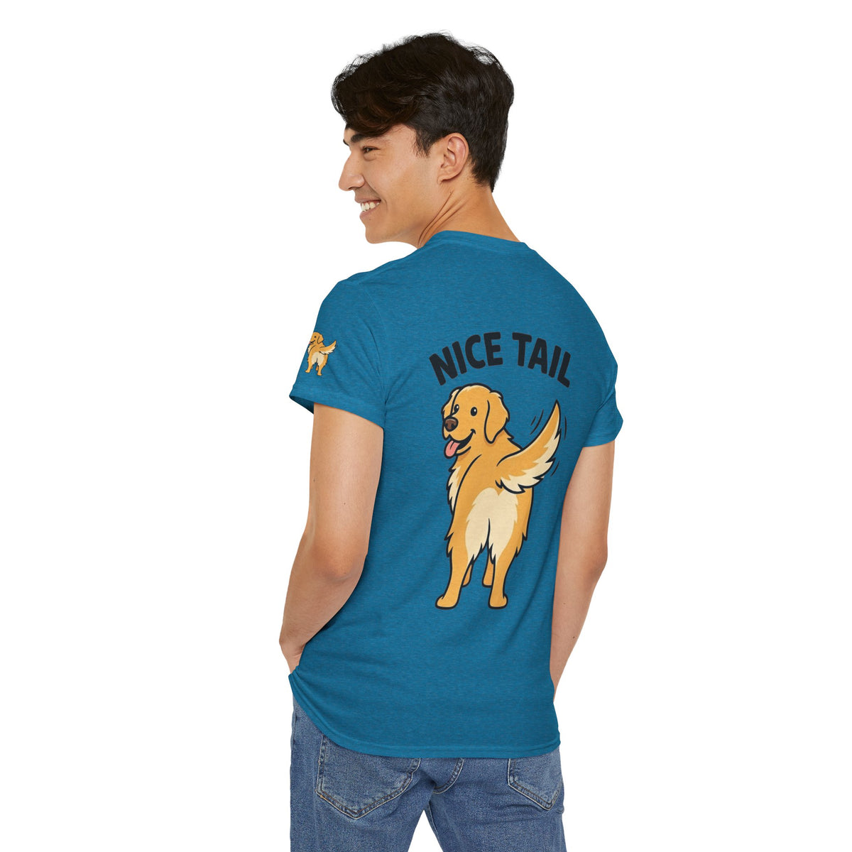 Color: Antique Sapphire | Nice Tail Premium Graphic Tee