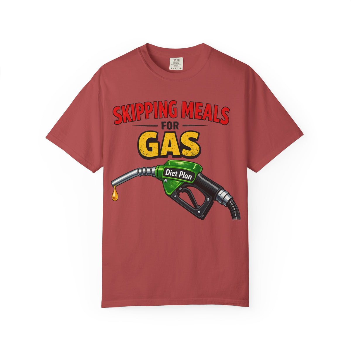 Color: Crimson | The High-Octane Diet Plan Unisex Garment-Dyed T-shirt