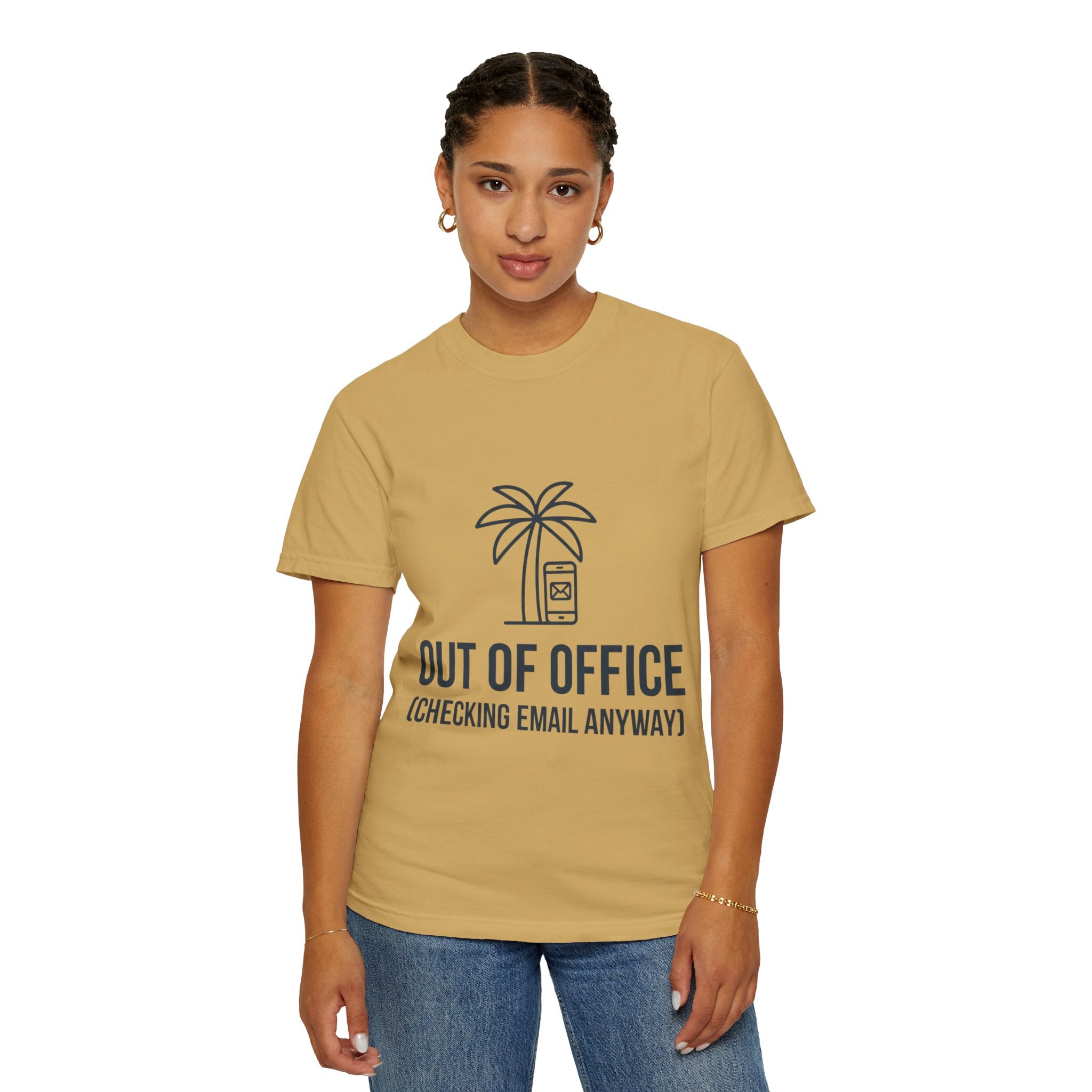 "Out of Office" Unisex Garment-Dyed Tee