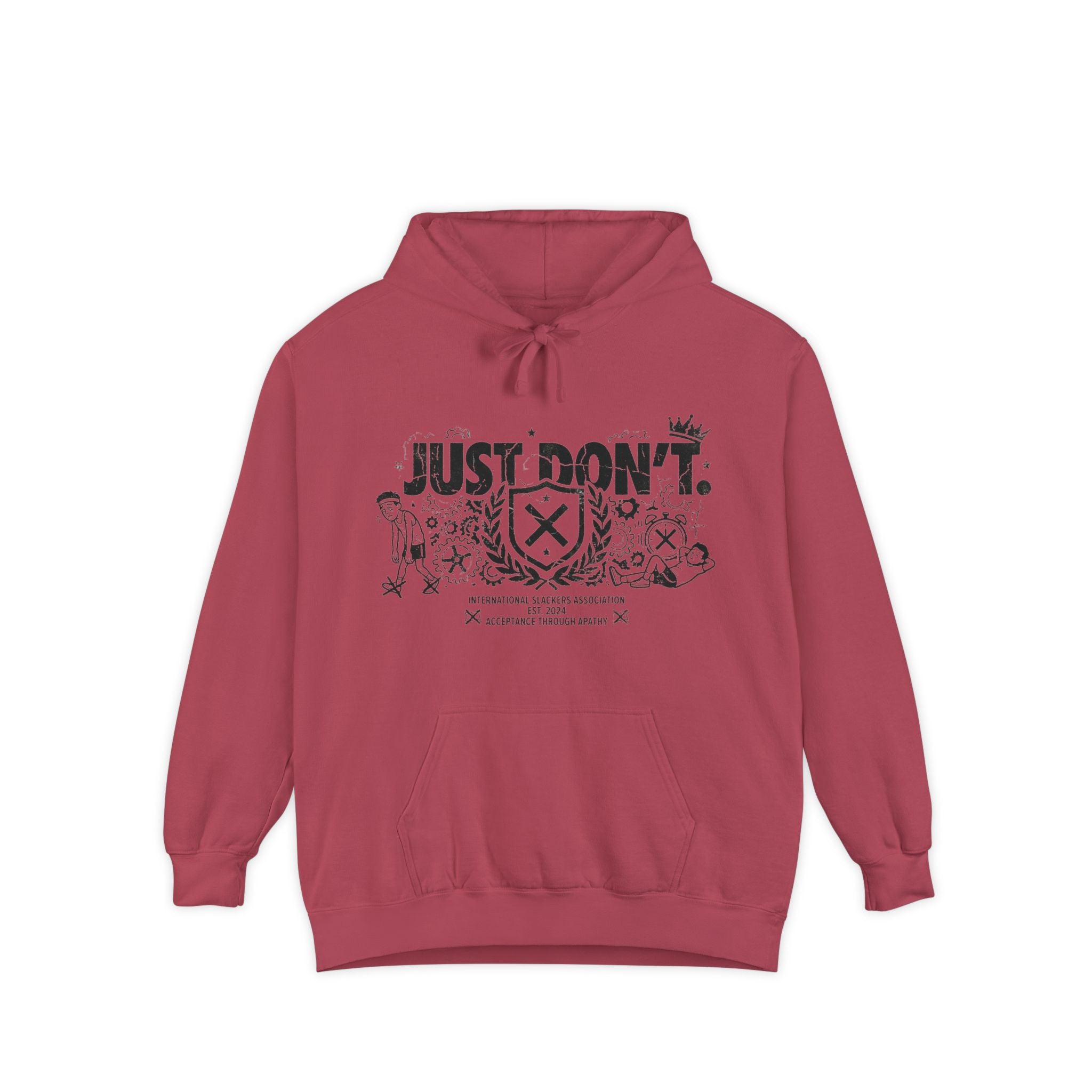 The Anti-Motivational Manifesto | Garment-Dyed Hoodie — AttitudeShirts