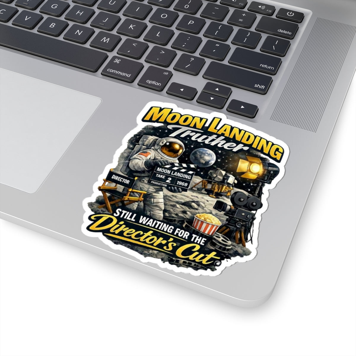 "Moon Landing Truther" Sticker — Main