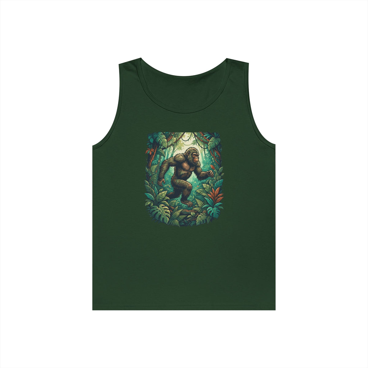 Color: Forest Green | The Bukit Timah Monkey Man (Singapore) Tank Top