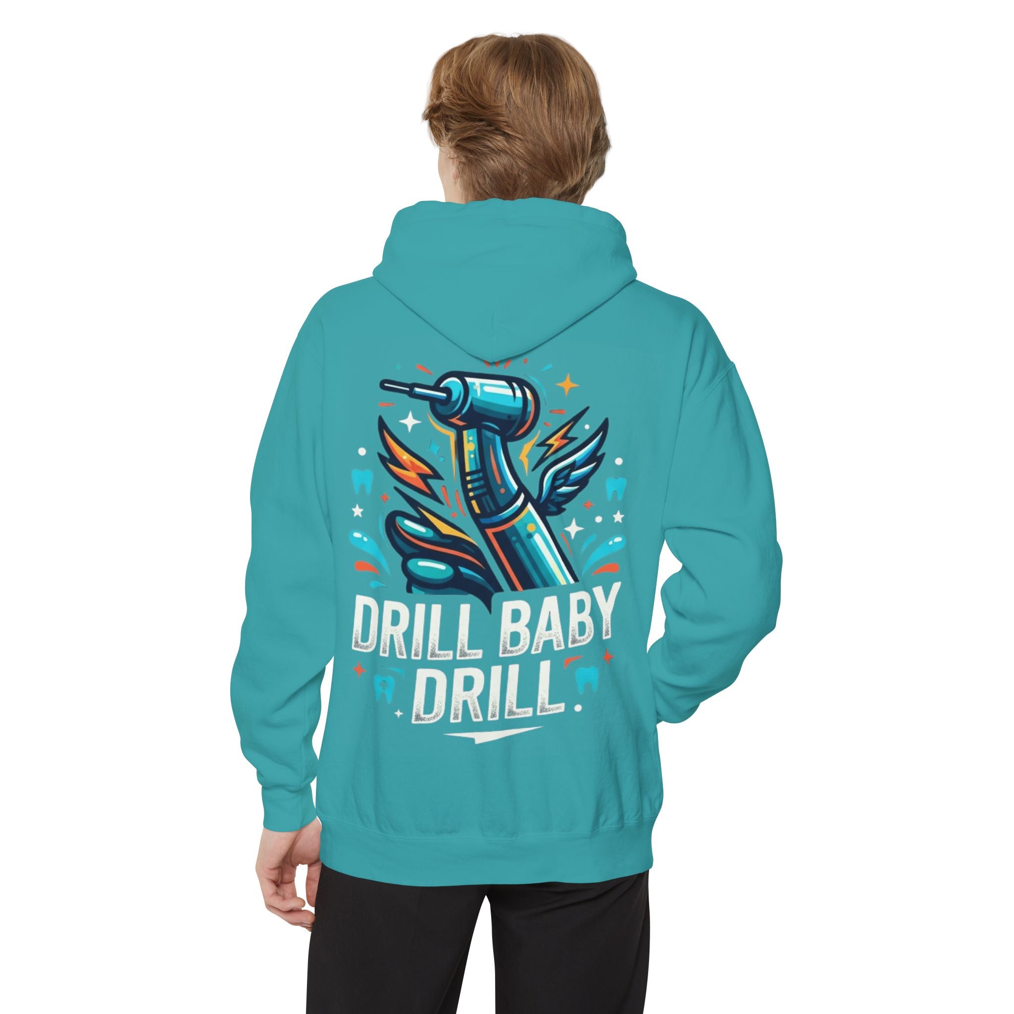 "Drill Baby Drill" Garment-Dyed Hoodie