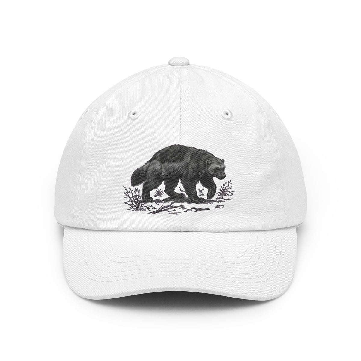 Color: White | Pencil Sketch Art Wolverine Dad Hat