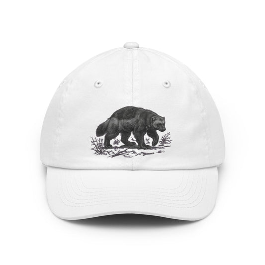 Color: White | Pencil Sketch Art Wolverine Dad Hat