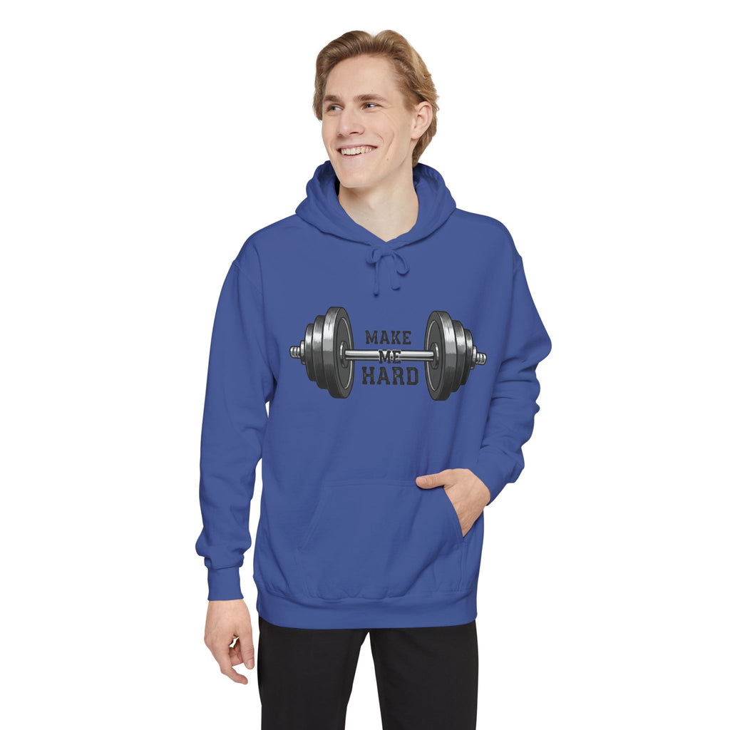 Make Me Hard - Morning Demands | Garment-Dyed Hoodie — AttitudeShirts