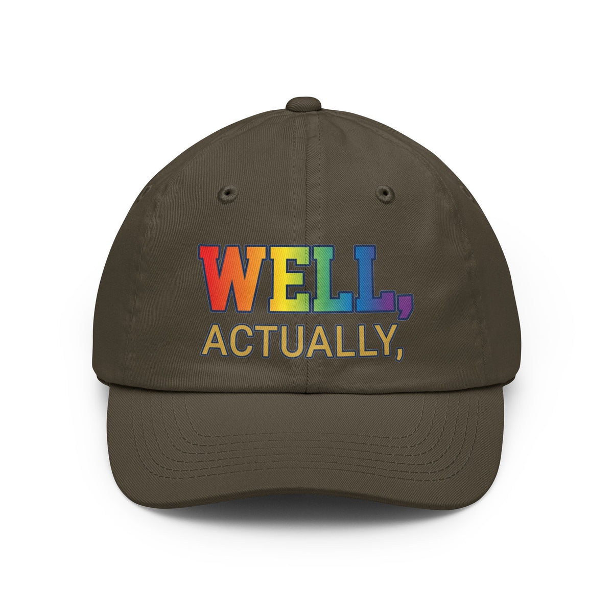Color: Olive | Straight Outta Not Even Dad Hat — Graphic