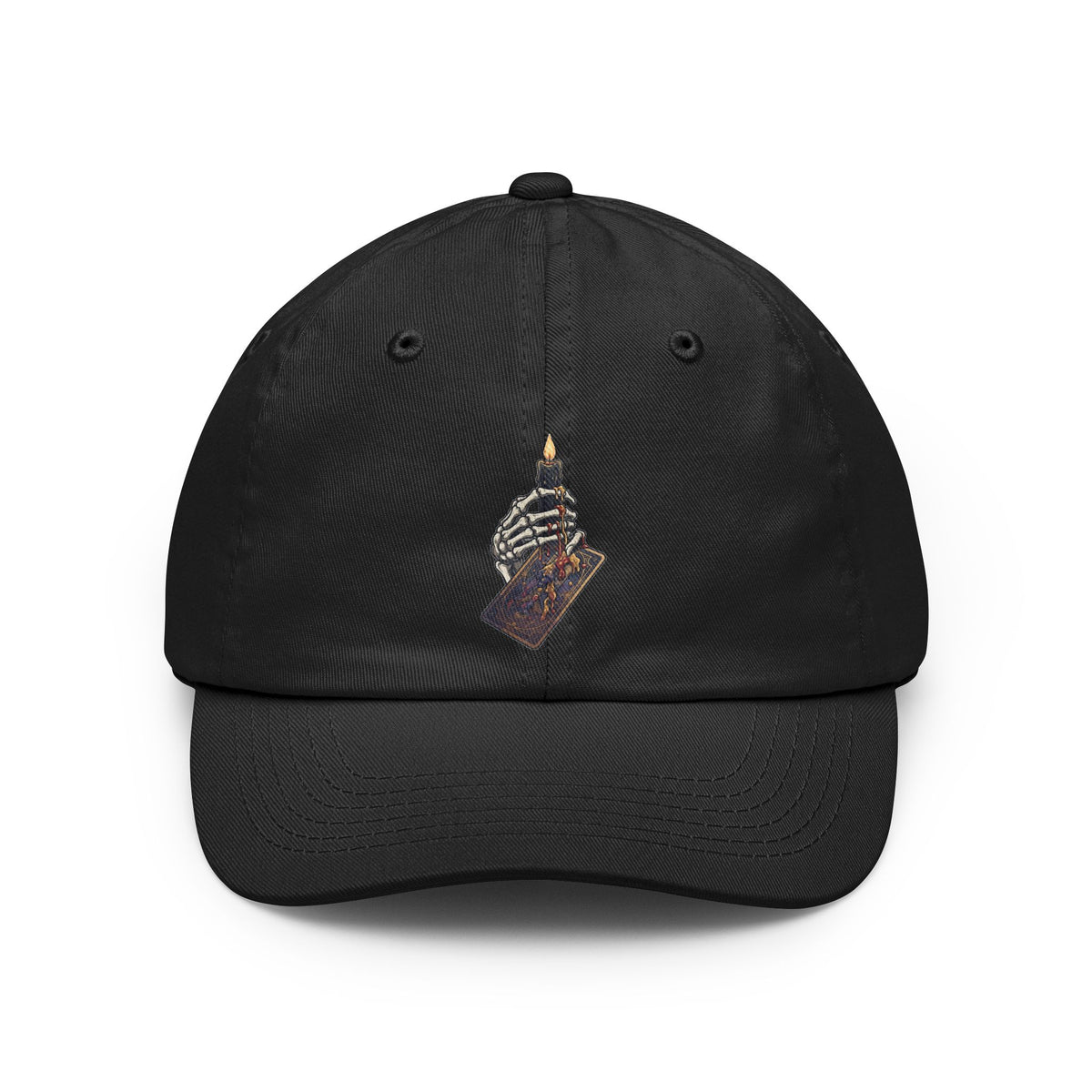 Color: Black | Skeletal Hand And Tarot Card Dad Hat