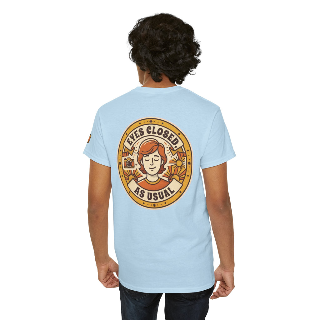 "Eyes Closed As Usual" Premium Graphic Tee
