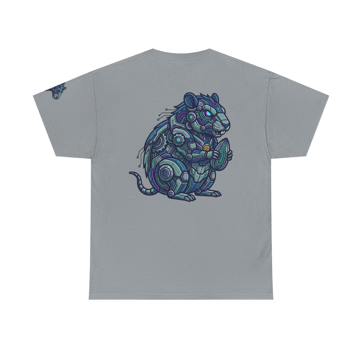 Color: Gravel | Cyber Hamster Premium Graphic Tee