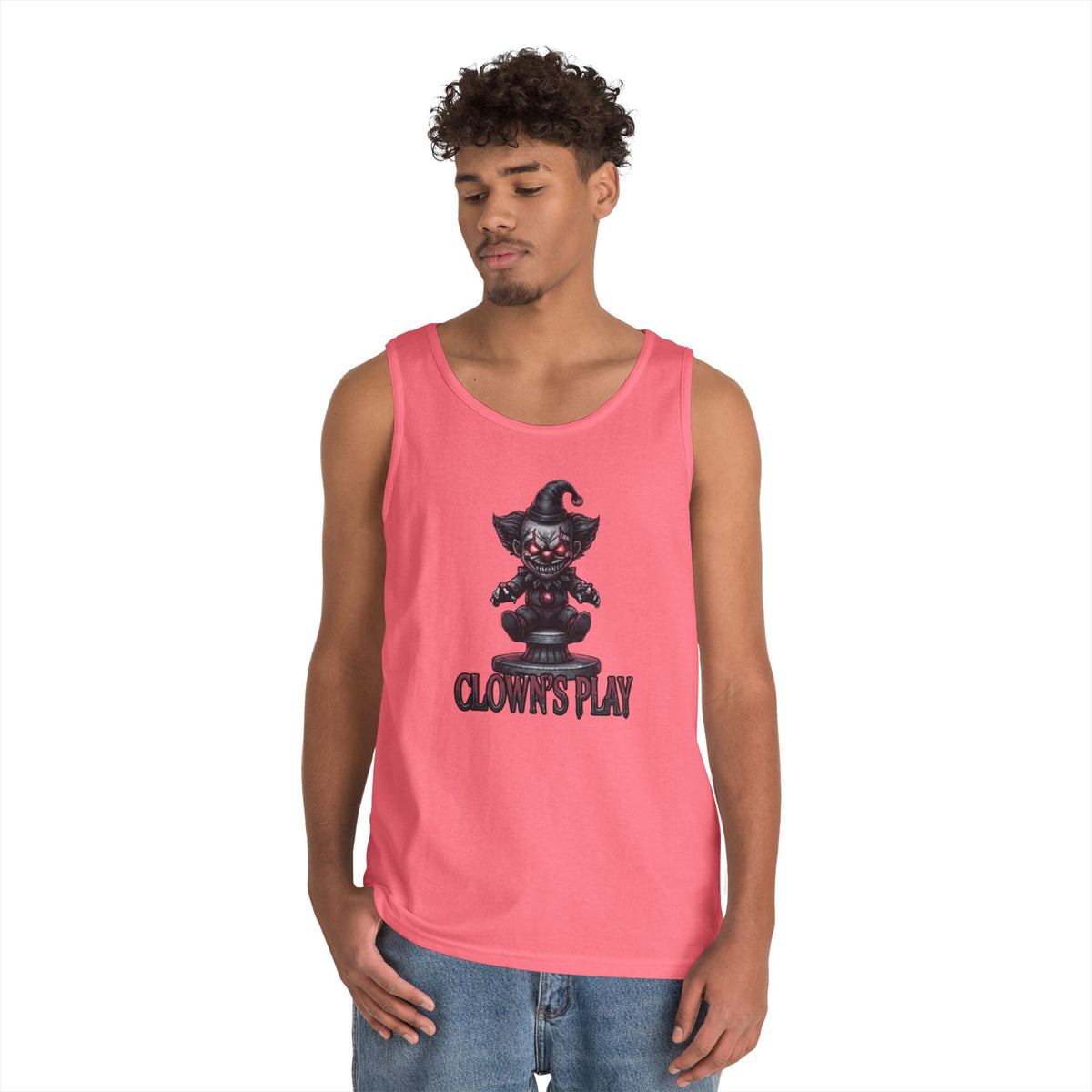 Color: Safety Pink | Clown Play Tank Top