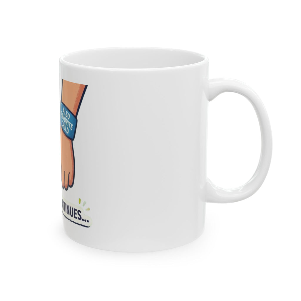 "Grandpa's Favorite" White Ceramic Mug — Graphic