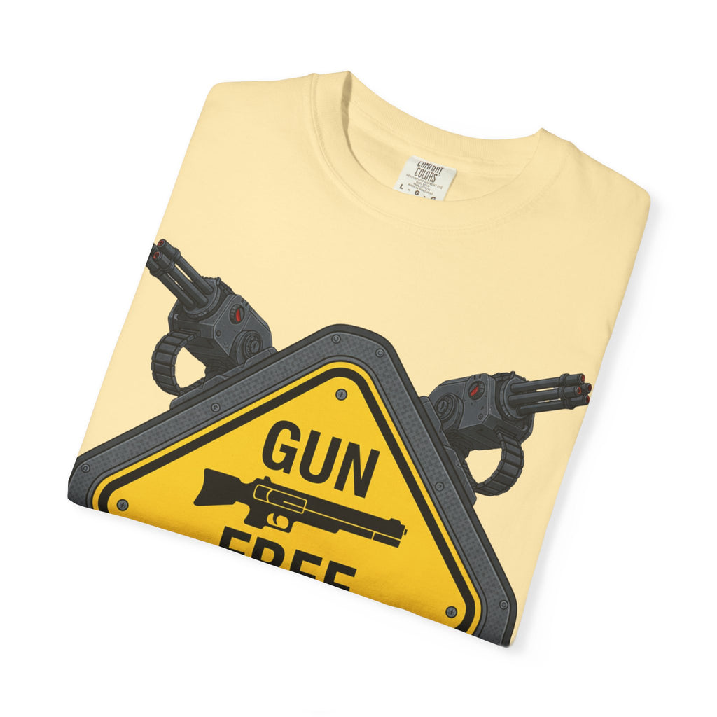 "Gun Free Zone (Heavy Metal Edition)" Unisex Garment-Dyed T-shirt