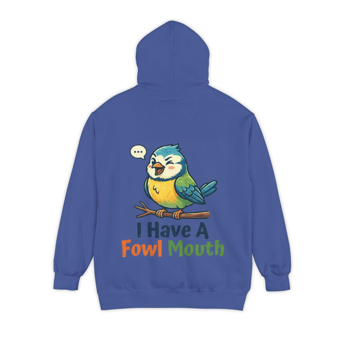 Color: Flo Blue | Fowl Mouth Garment-Dyed Hoodie