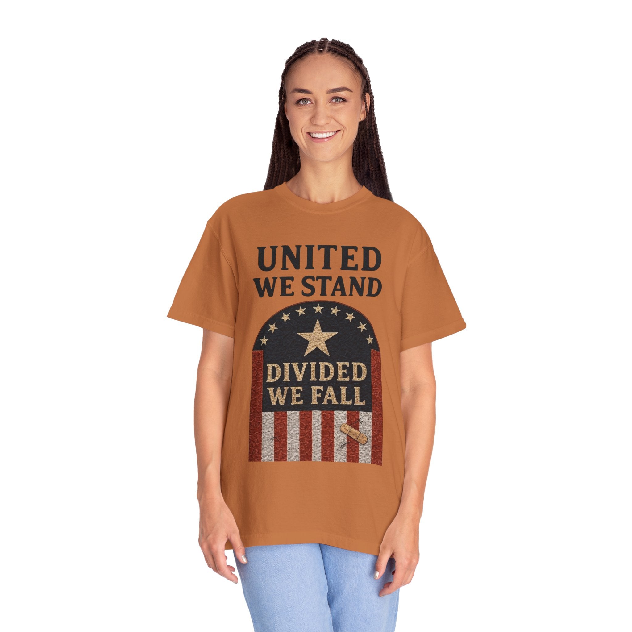 "UNITED WE STAND" Unisex Garment-Dyed T-shirt