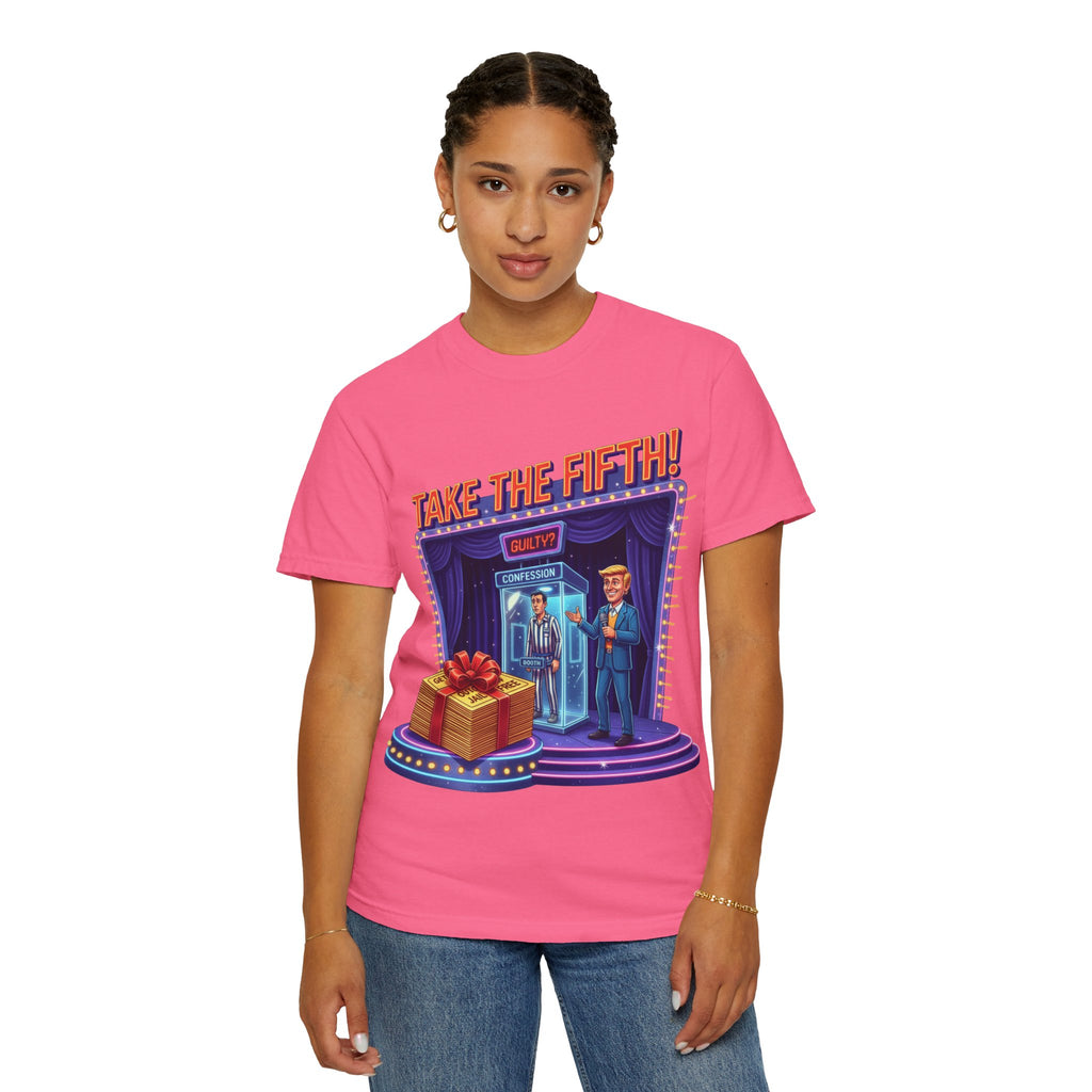 Take The Fifth T-Shirt — Game Show Parody Graphic Tee