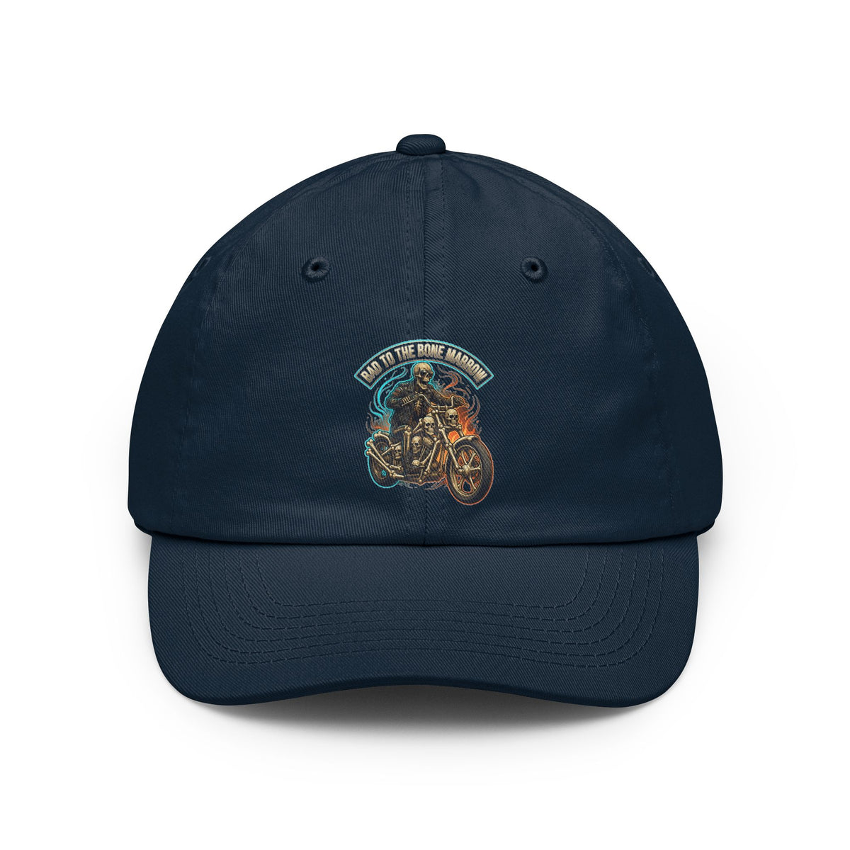 Color: Navy | Bad to the Bone Marrow Dad Hat
