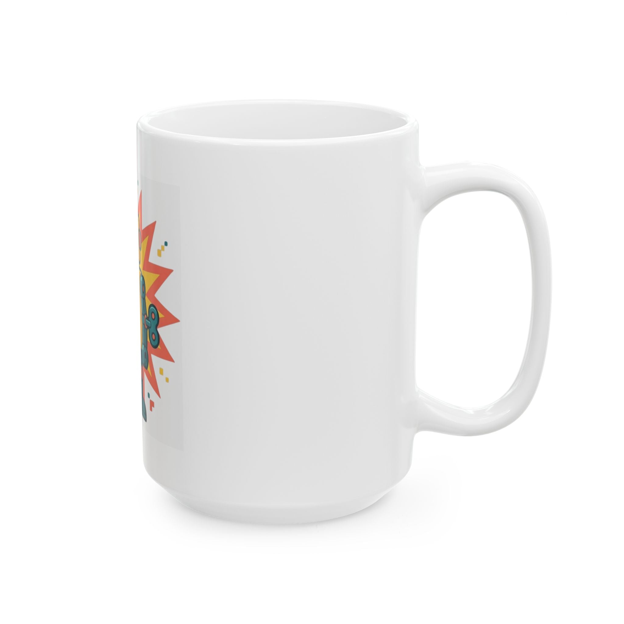 "Toy Robot" White Ceramic Mug