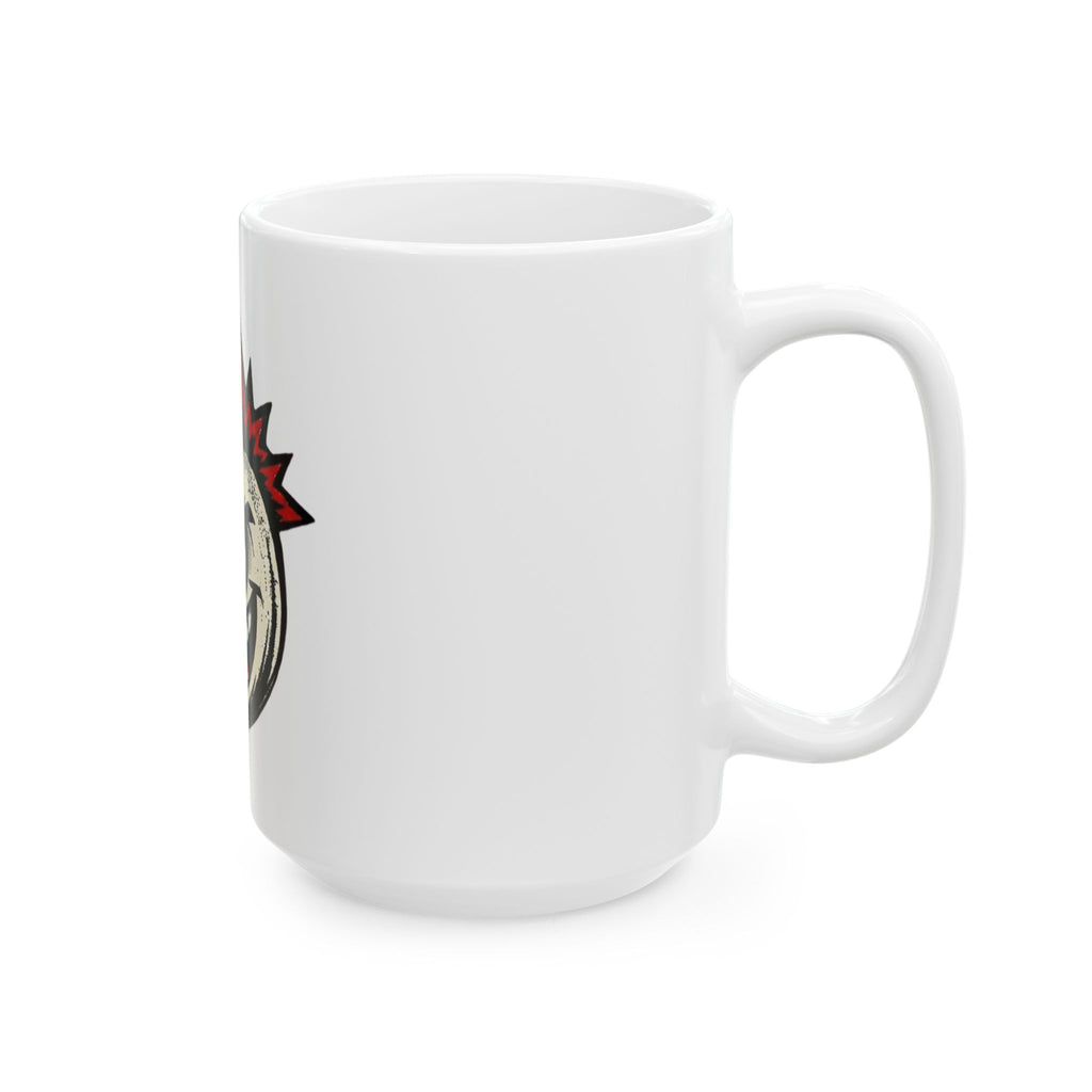 "Hazard" White Ceramic Mug