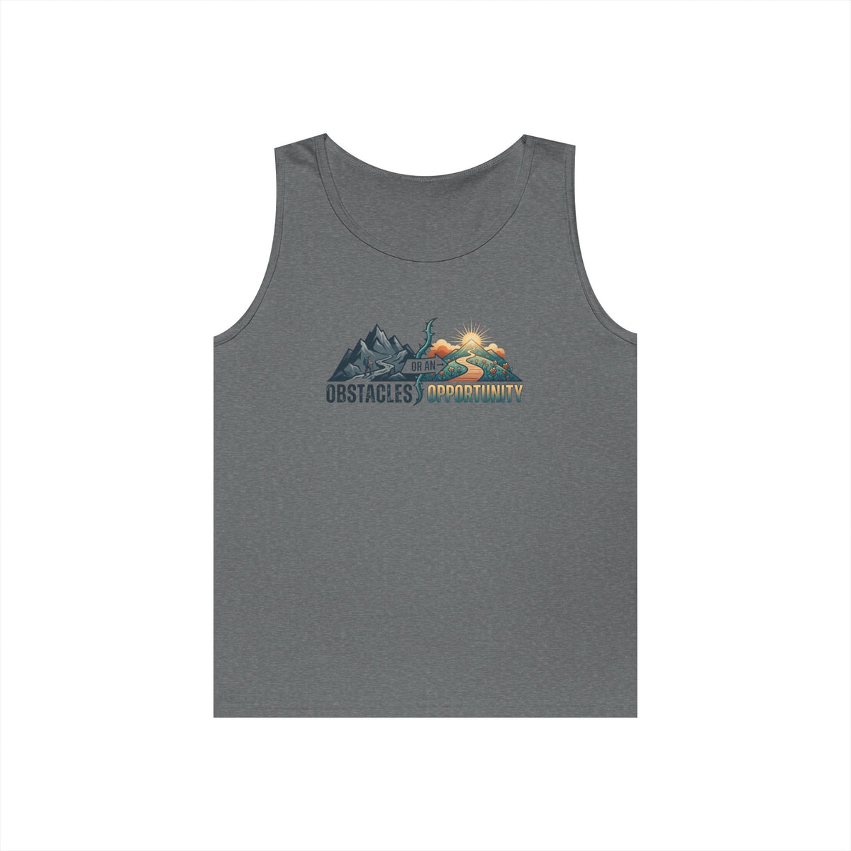 Color: Graphite Heather | Obstacle Or An Opportunity Tank Top