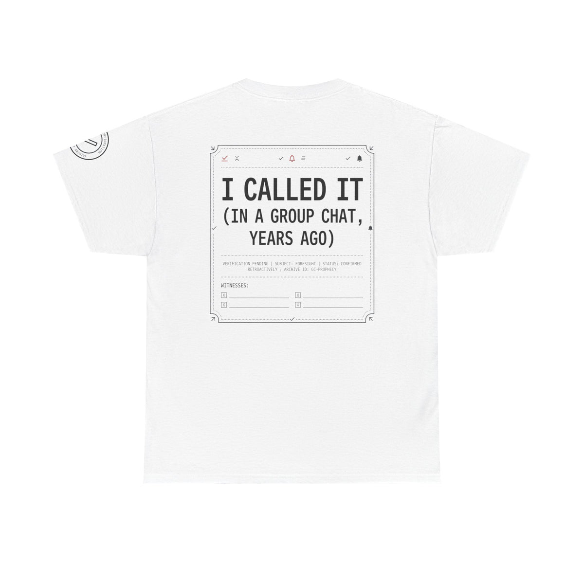 Color: White | Group Chat Premium Graphic Tee