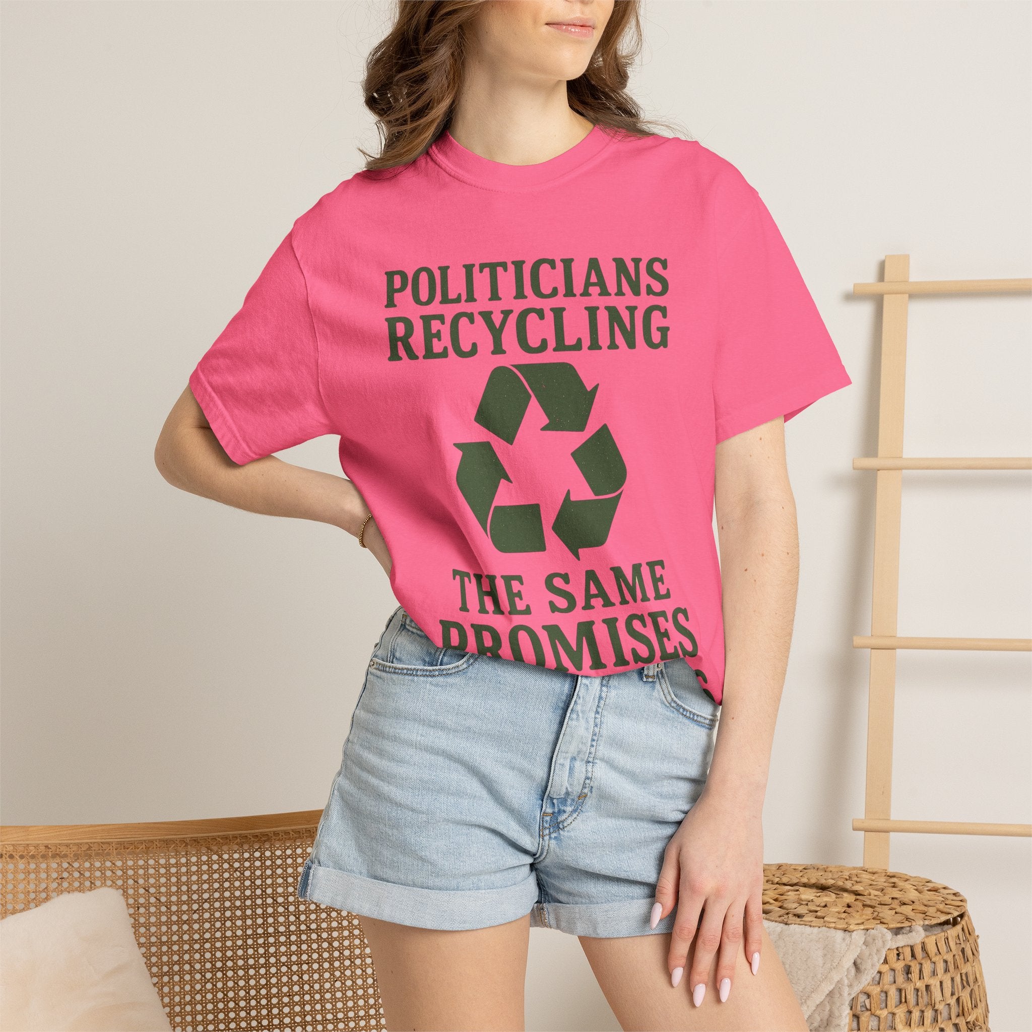 "Politicians Recycling" Unisex Garment-Dyed T-shirt