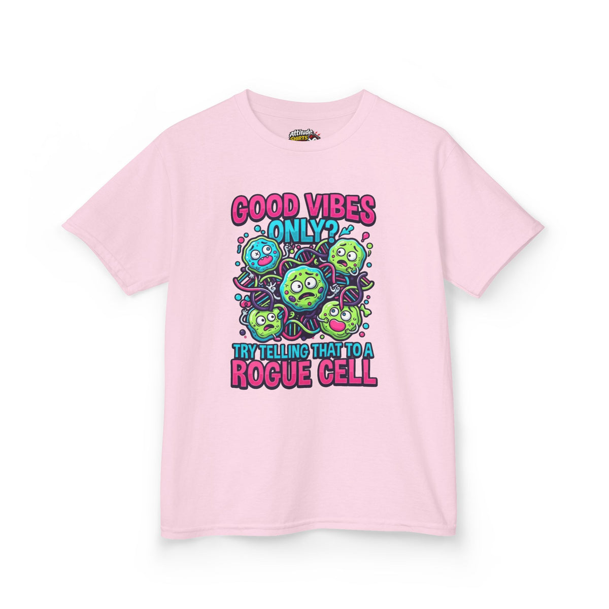 Color: Light Pink | Good Vibes Only Kids Tee