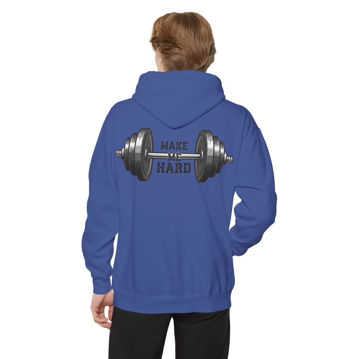 Color: Flo Blue | Make Me Hard Garment-Dyed Hoodie