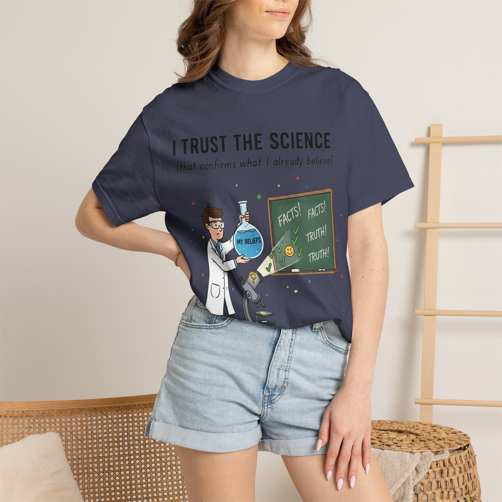 "I Trust The Science" Unisex Garment-Dyed T-shirt
