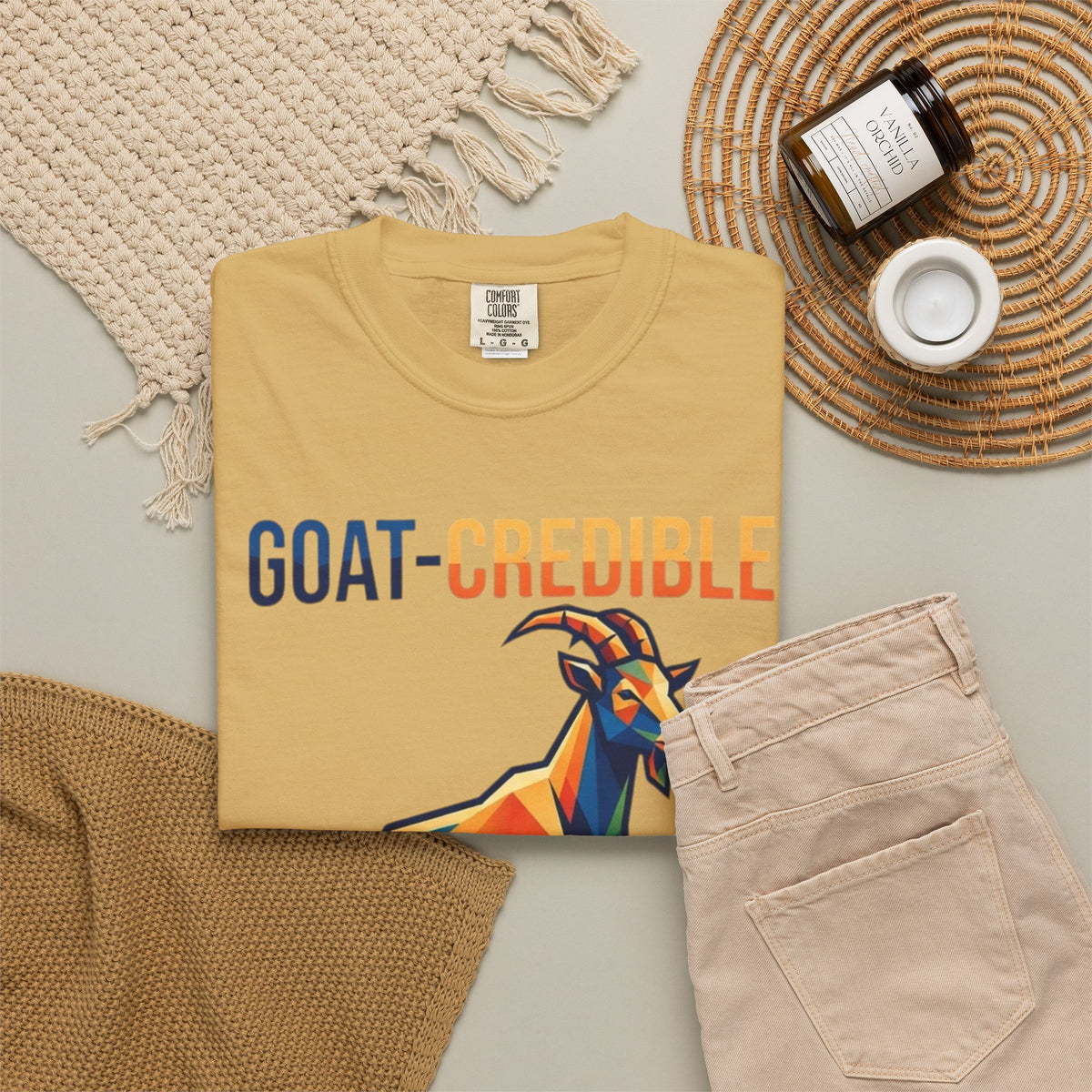 "Goat Credible" Unisex Garment-Dyed Tee