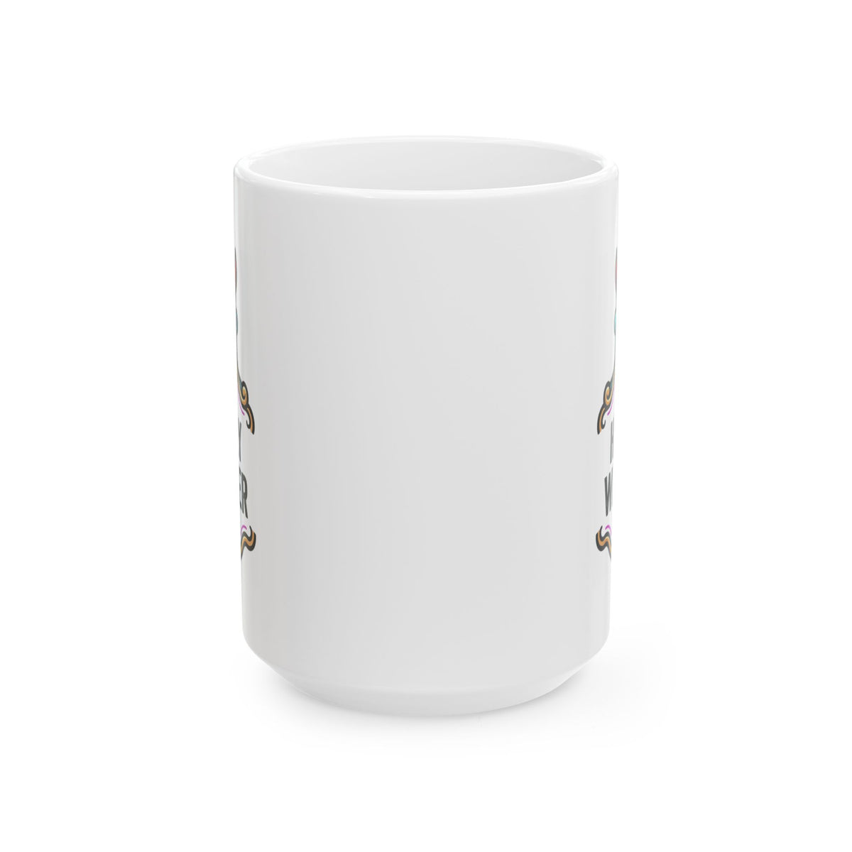 "Holy Lube" White Ceramic Mug — Graphic