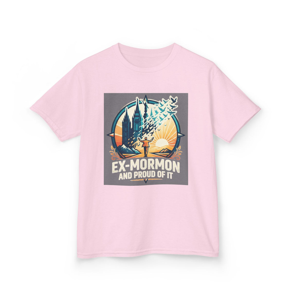 Color: Light Pink | Ex Mormon Kids Tee